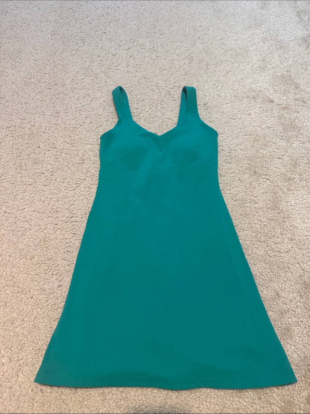 lululemon athletica Teal V-Neck A-Line Midi Dress
